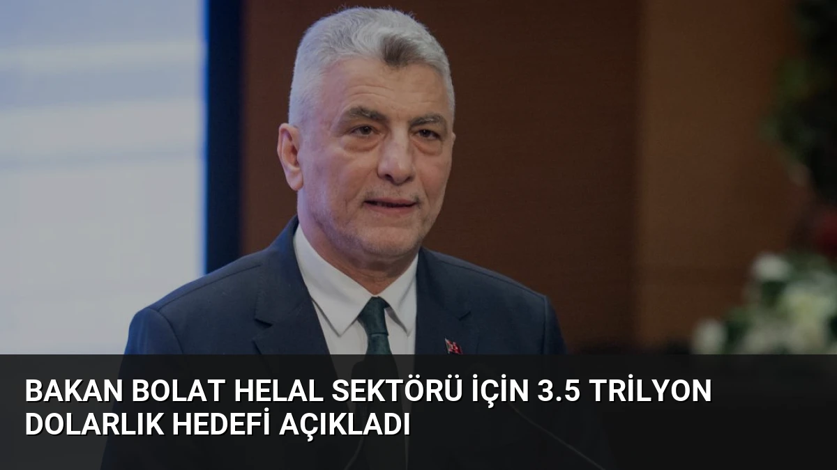 Bakan Bolat Helal Sektörü İçin 3.5 Trilyon Dolarlık Hedefi Açıkladı