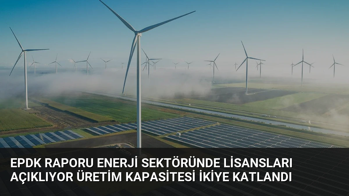 EPDK Raporu Enerji Sektöründe Lisansları Açıklıyor Üretim Kapasitesi İkiye Katlandı