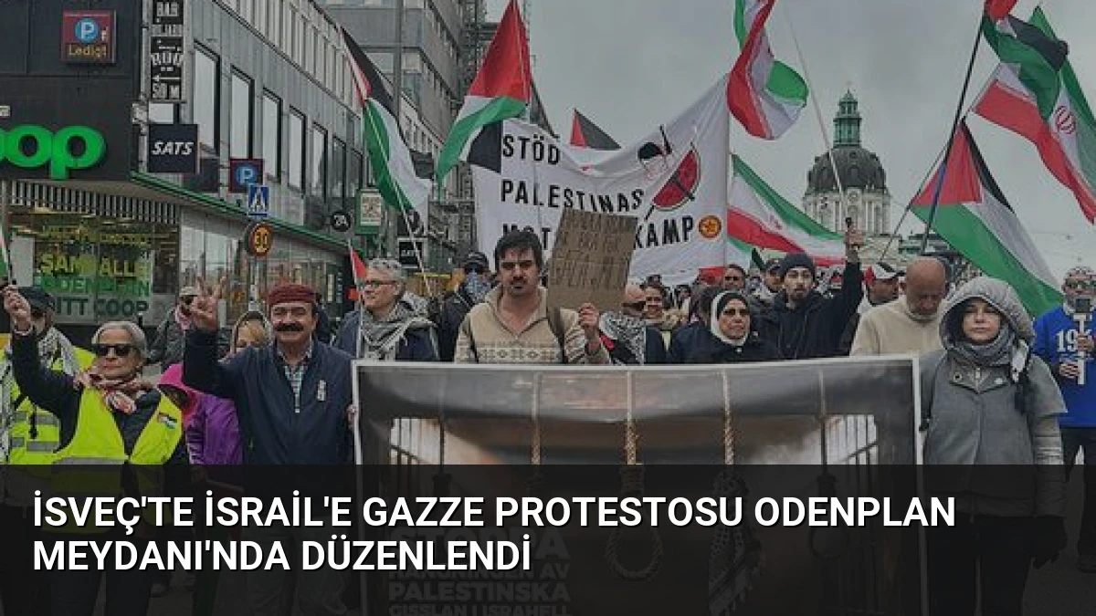 İsveç’te İsrail’e Gazze Protestosu Odenplan Meydanı’nda Düzenlendi