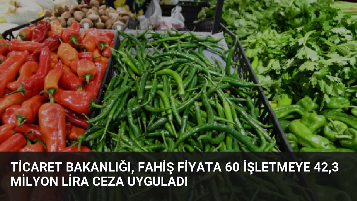 Ticaret Bakanlığı, Fahiş Fiyata 60 İşletmeye 42,3 Milyon Lira Ceza Uyguladı
