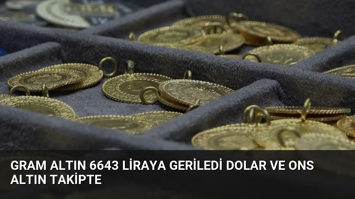 Gram Altın 6643 Liraya Geriledi Dolar ve Ons Altın Takipte