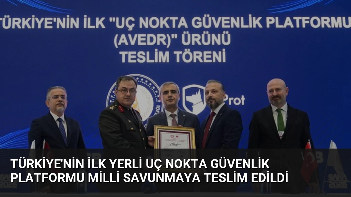 Türkiye’nin İlk Yerli Uç Nokta Güvenlik Platformu Milli Savunmaya Teslim Edildi