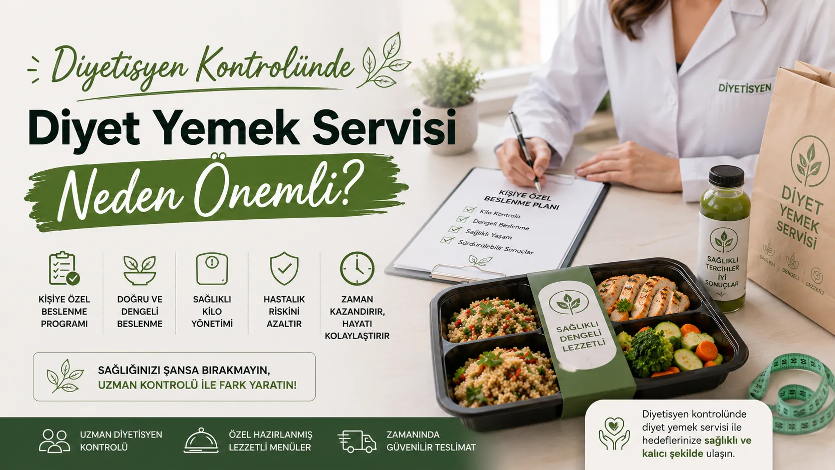Diyetisyen Kontrolünde Diyet Yemek Servisi Neden Önemli?