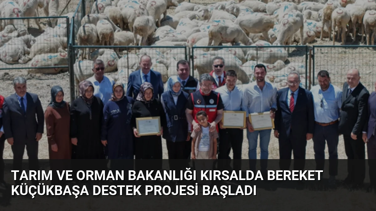 Tarım ve Orman Bakanlığı Kırsalda Bereket Küçükbaşa Destek Projesi Başladı