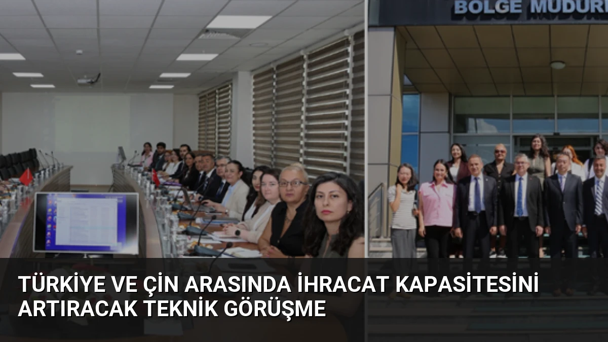 Türkiye ve Çin Arasında İhracat Kapasitesini Artıracak Teknik Görüşme