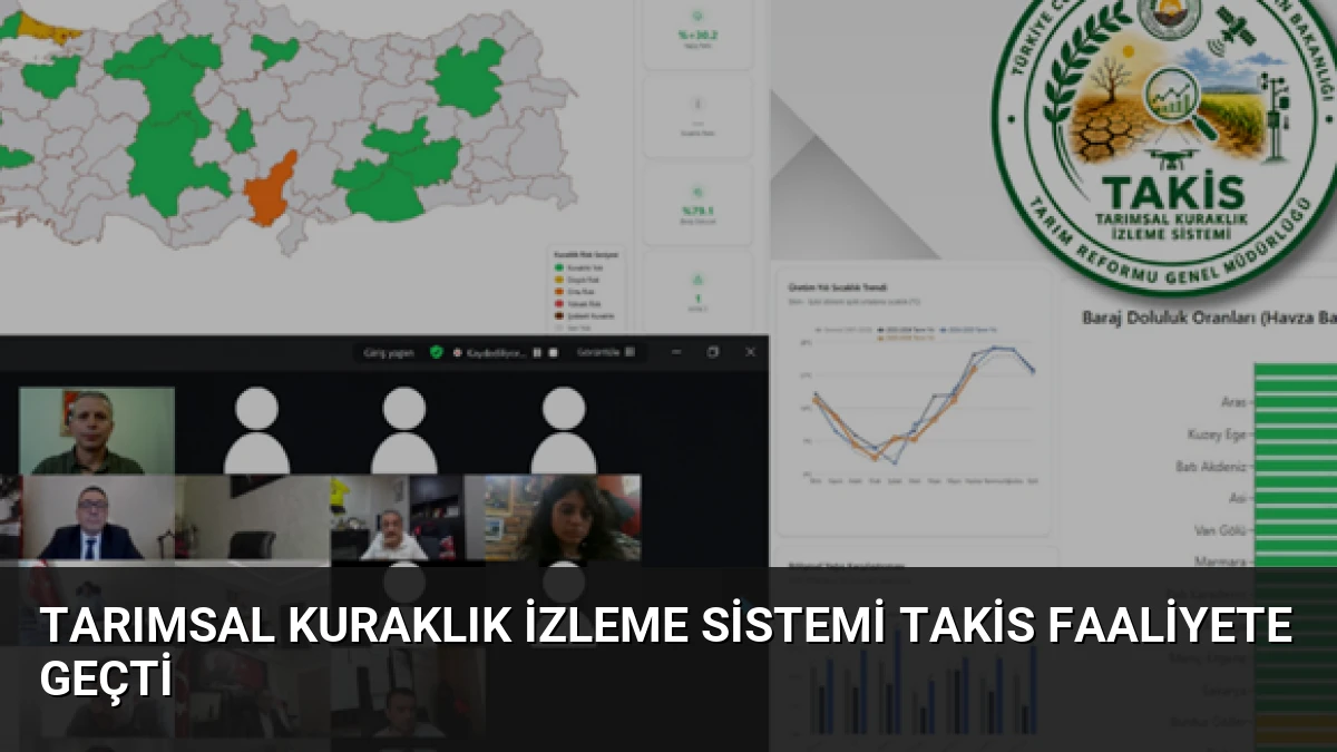 Tarımsal Kuraklık İzleme Sistemi TAKİS Faaliyete Geçti